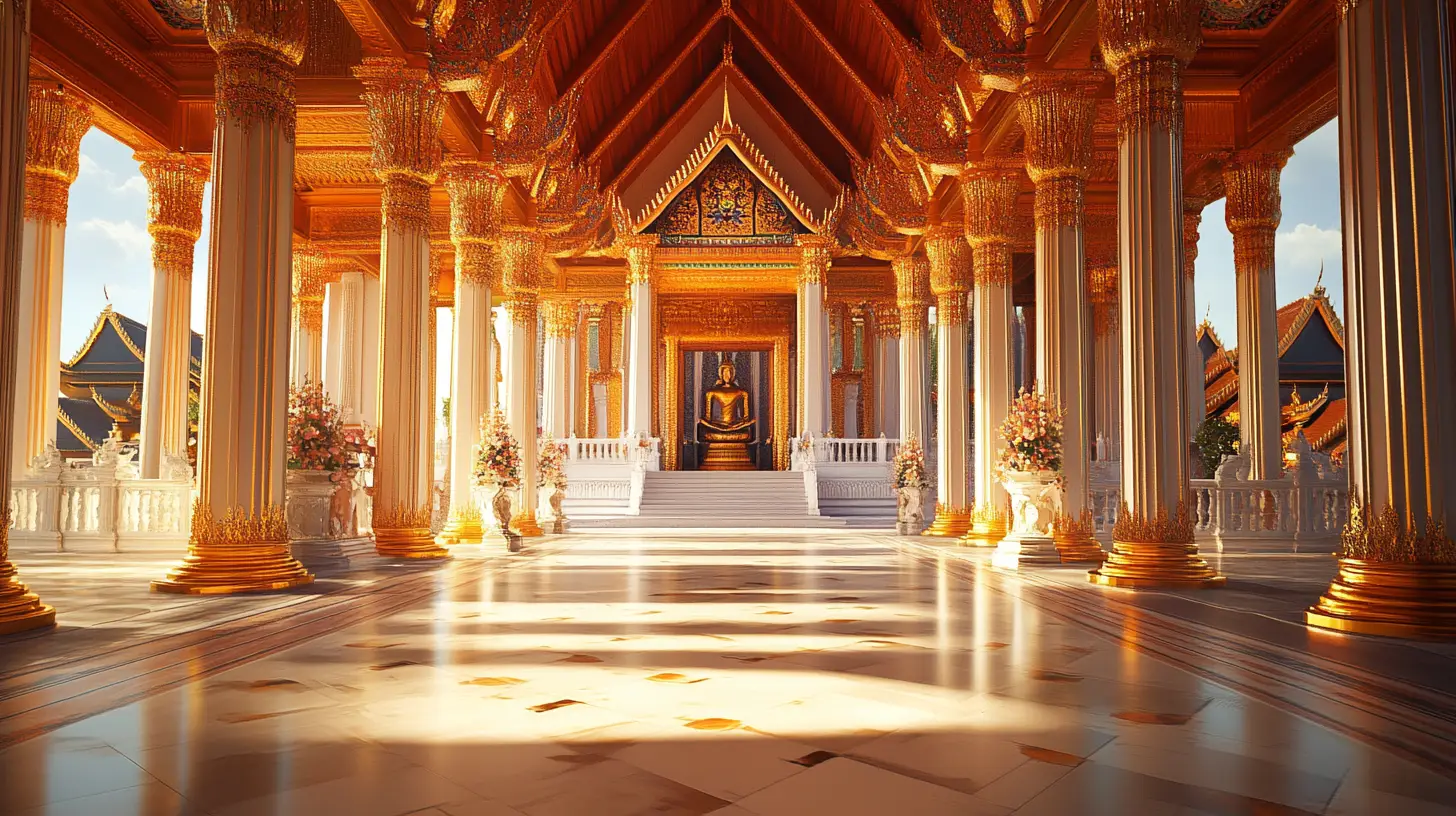 a buddhist temple in bangkok